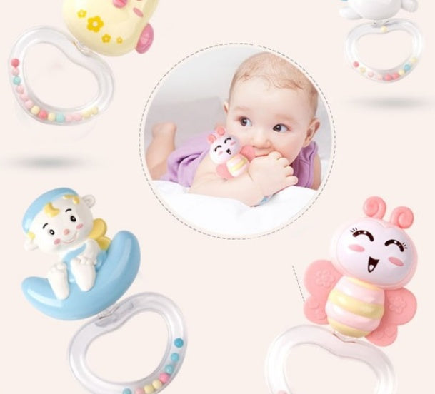 Rotating Rattles Crib Mobile with Musical Projection