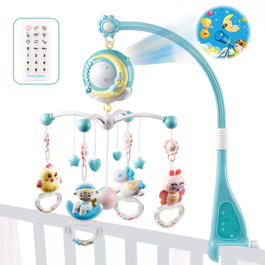 Rotating Rattles Crib Mobile with Musical Projection