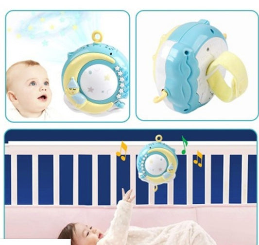 Rotating Rattles Crib Mobile with Musical Projection