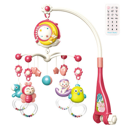 Rotating Rattles Crib Mobile with Musical Projection